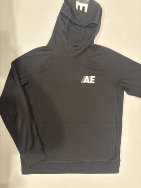 American Eagle Outfitters AE Active Flex Hoodie Mens Medium Black Lightweight